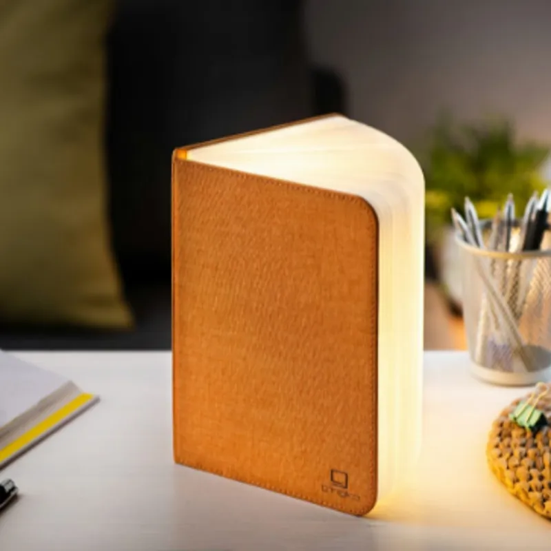 Gingko Mini Smart Book Light in Harmony Orange